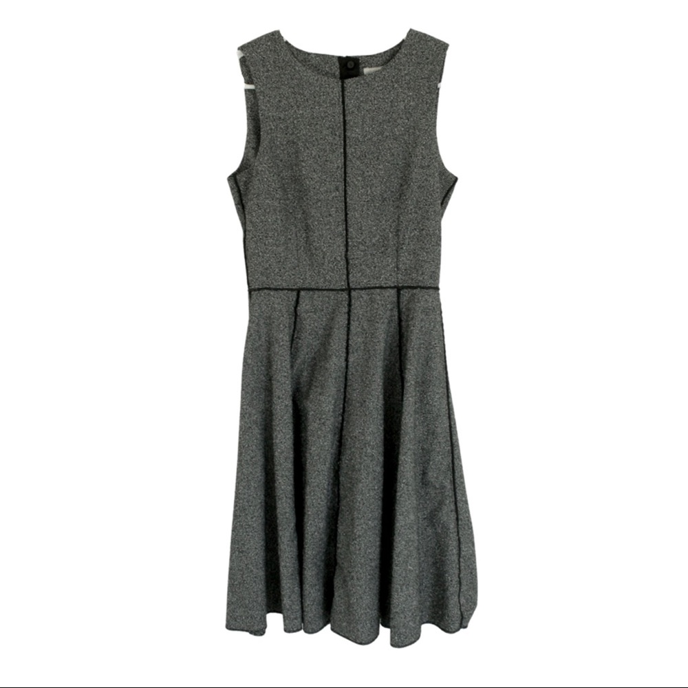 H&M Gray/Black Knit Business Professional Dress